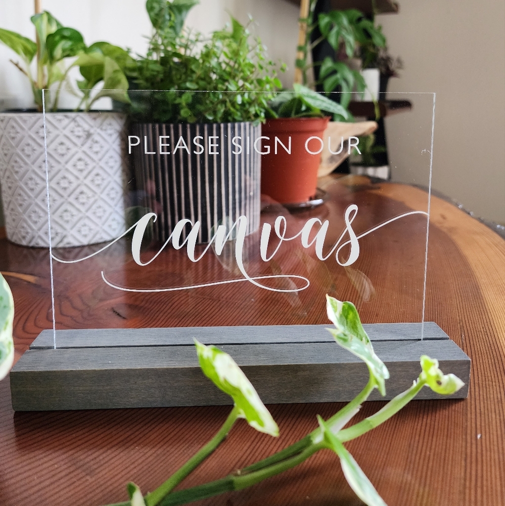 Wedding Sign for guest to sign a canvas